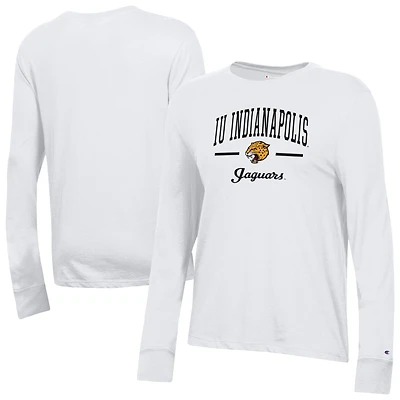Women's Champion  White IU Indianapolis Core Long Sleeve T-Shirt