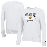 Women's Champion  White IU Indianapolis Core Long Sleeve T-Shirt