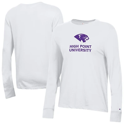 Women's Champion  White High Point Panthers Core Long Sleeve T-Shirt