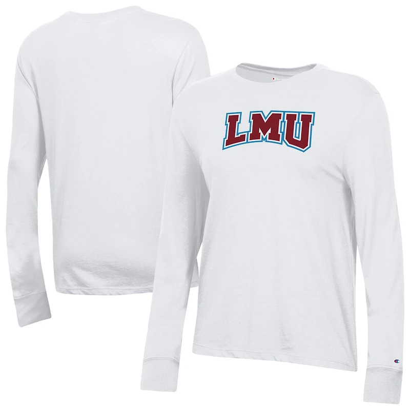 Women's Champion White Loyola Marymount Lions Core Long Sleeve T-Shirt