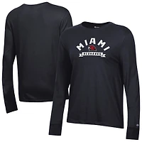 Women's Champion  Black Miami University RedHawks Core Long Sleeve T-Shirt