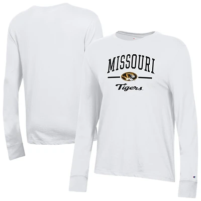 Women's Champion  White Missouri Tigers Core Long Sleeve T-Shirt