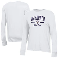 Women's Champion  White Nazareth University Golden Flyers Core Long Sleeve T-Shirt
