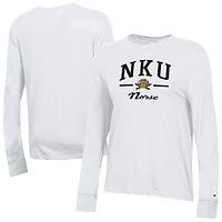 Women's Champion  White Northern Kentucky University Norse Core Long Sleeve T-Shirt