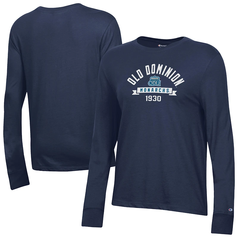 Women's Champion  Navy Old Dominion Monarchs Core Long Sleeve T-Shirt