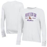 Women's Champion  White Prairie View A&M Panthers Core Long Sleeve T-Shirt