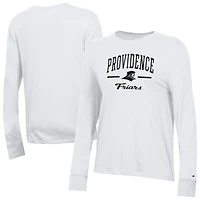 Women's Champion  White Providence Friars Core Long Sleeve T-Shirt