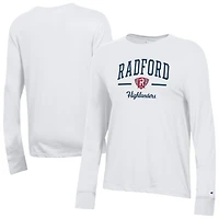 Women's Champion  White Radford Highlanders Core Long Sleeve T-Shirt