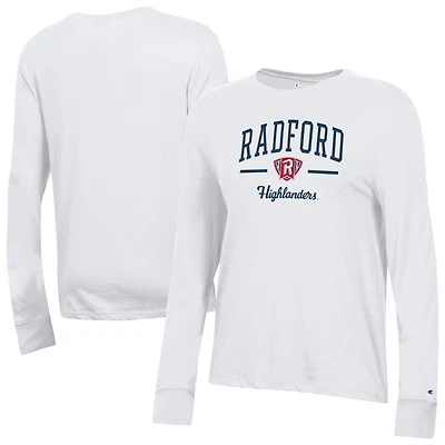 Women's Champion  White Radford Highlanders Core Long Sleeve T-Shirt