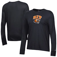 Women's Champion  Black Rochester Institute of Technology Tigers Core Long Sleeve T-Shirt
