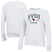 Women's Champion  White Saginaw Valley State Cardinals Core Long Sleeve T-Shirt