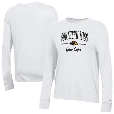 Women's Champion  White Southern Miss Golden Eagles Core Long Sleeve T-Shirt
