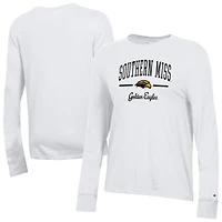 Women's Champion  White Southern Miss Golden Eagles Core Long Sleeve T-Shirt