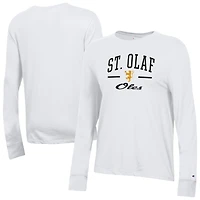 Women's Champion  White St. Olaf Oles Core Long Sleeve T-Shirt