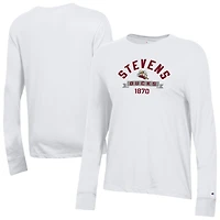 Women's Champion  White Stevens Institute of Technology Ducks Core Long Sleeve T-Shirt