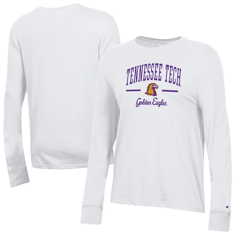 Women's Champion  White Tennessee Tech Golden Eagles Core Long Sleeve T-Shirt