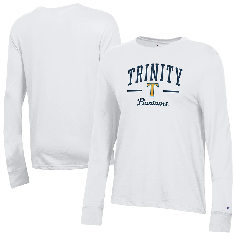 Women's Champion  White Trinity Bantams Core Long Sleeve T-Shirt