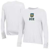 Women's Champion  White UC Riverside Highlanders Core Long Sleeve T-Shirt
