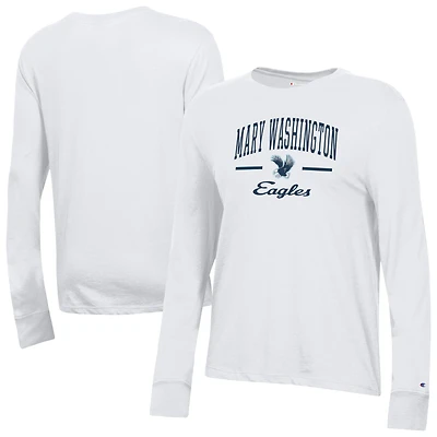 Women's Champion  White University of Mary Washington Eagles Core Long Sleeve T-Shirt