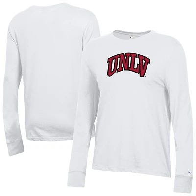 Women's Champion  White UNLV Rebels Core Long Sleeve T-Shirt