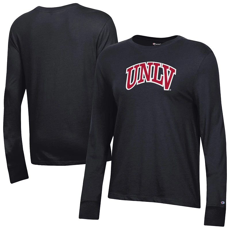 Women's Champion  Black UNLV Rebels Core Long Sleeve T-Shirt