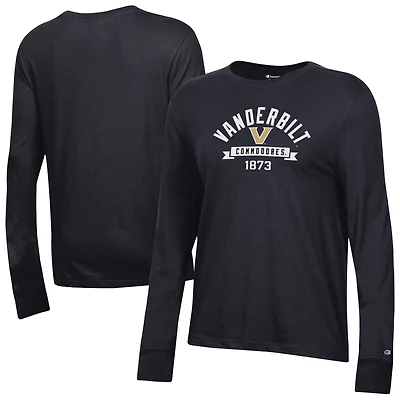 Women's Champion  Black Vanderbilt Commodores Core Long Sleeve T-Shirt
