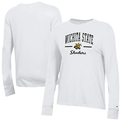 Women's Champion  White Wichita State Shockers Core Long Sleeve T-Shirt