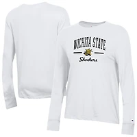 Women's Champion  White Wichita State Shockers Core Long Sleeve T-Shirt
