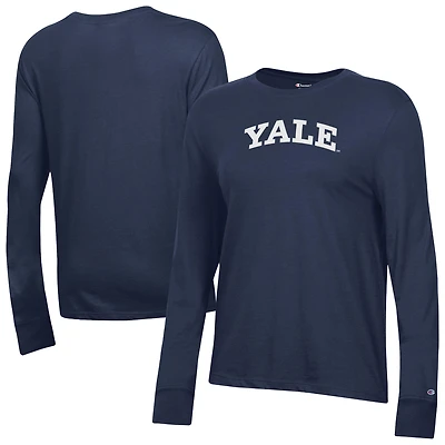 Women's Champion  Navy Yale Bulldogs Core Long Sleeve T-Shirt