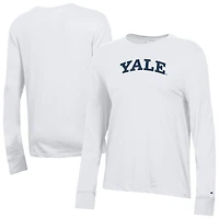 Women's Champion  White Yale Bulldogs Core Long Sleeve T-Shirt