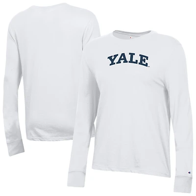 Women's Champion  White Yale Bulldogs Core Long Sleeve T-Shirt