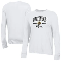 Women's Champion  White Wittenberg University Tigers Core Long Sleeve T-Shirt
