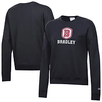 Women's Champion  Black Bradley Braves Powerblend Pullover Sweatshirt