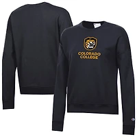 Women's Champion  Black Colorado College Tigers Powerblend Pullover Sweatshirt