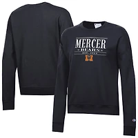 Women's Champion  Black Mercer Bears Powerblend Pullover Sweatshirt
