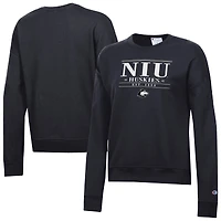 Women's Champion  Black Northern Illinois Huskies Powerblend Pullover Sweatshirt