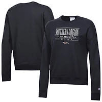 Women's Champion  Black Southern Oregon Raiders Powerblend Pullover Sweatshirt