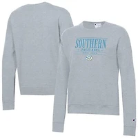 Women's Champion  Gray Southern University Jaguars Powerblend Pullover Sweatshirt
