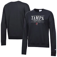Women's Champion  Black Tampa Spartans Powerblend Pullover Sweatshirt