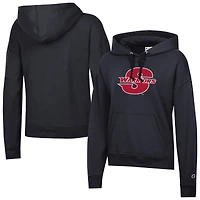 Women's Champion  Black Cal State Stanislaus Warriors Powerblend Fleece Pullover Hoodie