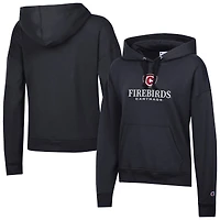 Women's Champion  Black Carthage Firebirds Powerblend Fleece Pullover Hoodie