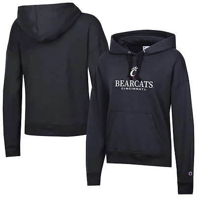 Women's Champion  Black Cincinnati Bearcats Powerblend Fleece Pullover Hoodie