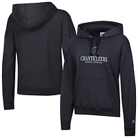 Women's Champion  Black Coastal Carolina Chanticleers Powerblend Fleece Pullover Hoodie