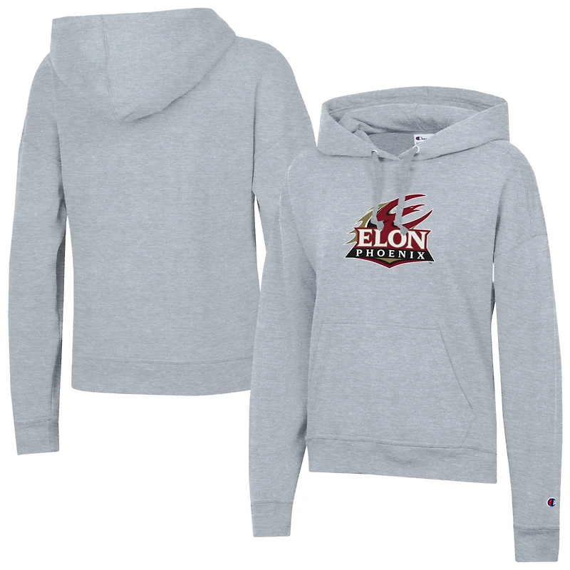 Women's Champion  Gray Elon Phoenix Powerblend Fleece Pullover Hoodie