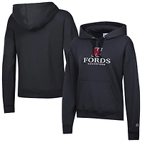 Women's Champion  Black Haverford College Powerblend Fleece Pullover Hoodie
