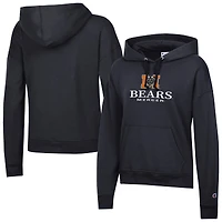 Women's Champion  Black Mercer Bears Powerblend Fleece Pullover Hoodie