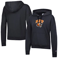 Women's Champion  Black Rochester Institute of Technology Tigers Powerblend Fleece Pullover Hoodie