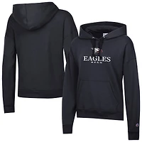 Women's Champion  Black North Carolina Central Eagles Powerblend Fleece Pullover Hoodie