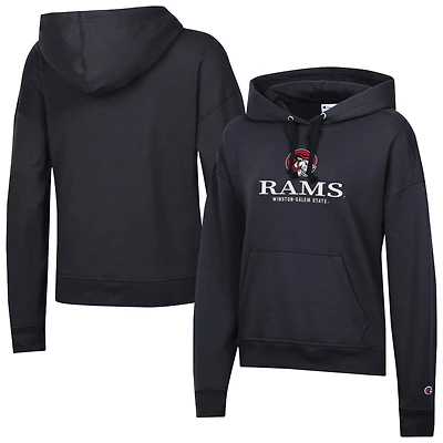 Women's Champion  Black Winston-Salem State Rams Powerblend Fleece Pullover Hoodie