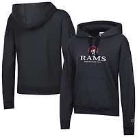 Women's Champion  Black Winston-Salem State Rams Powerblend Fleece Pullover Hoodie